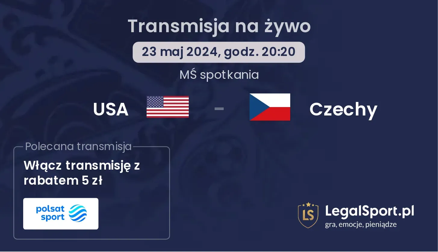 USA - Czechy transmisja na żywo