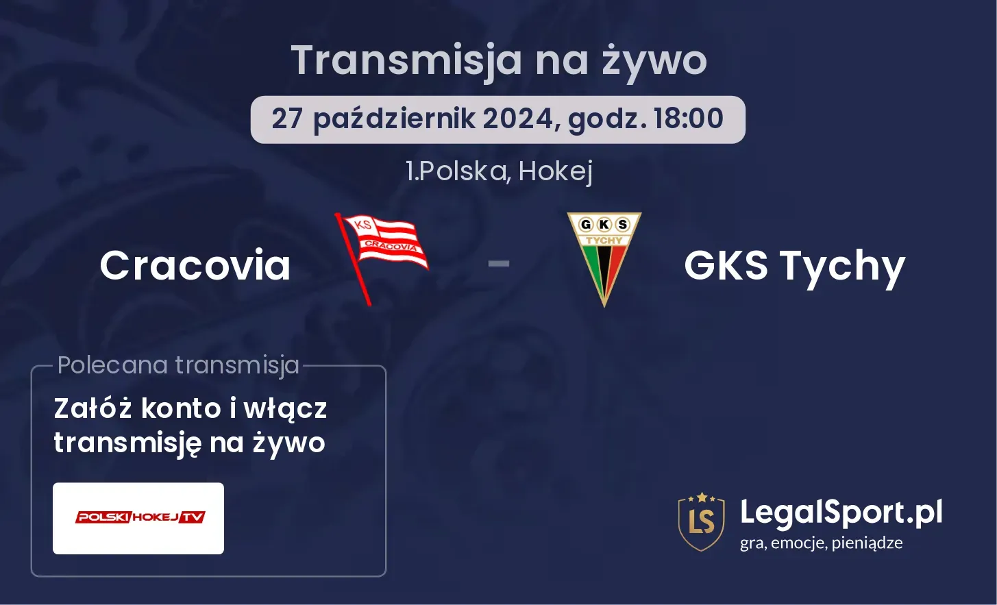 Cracovia - GKS Tychy transmisja na żywo