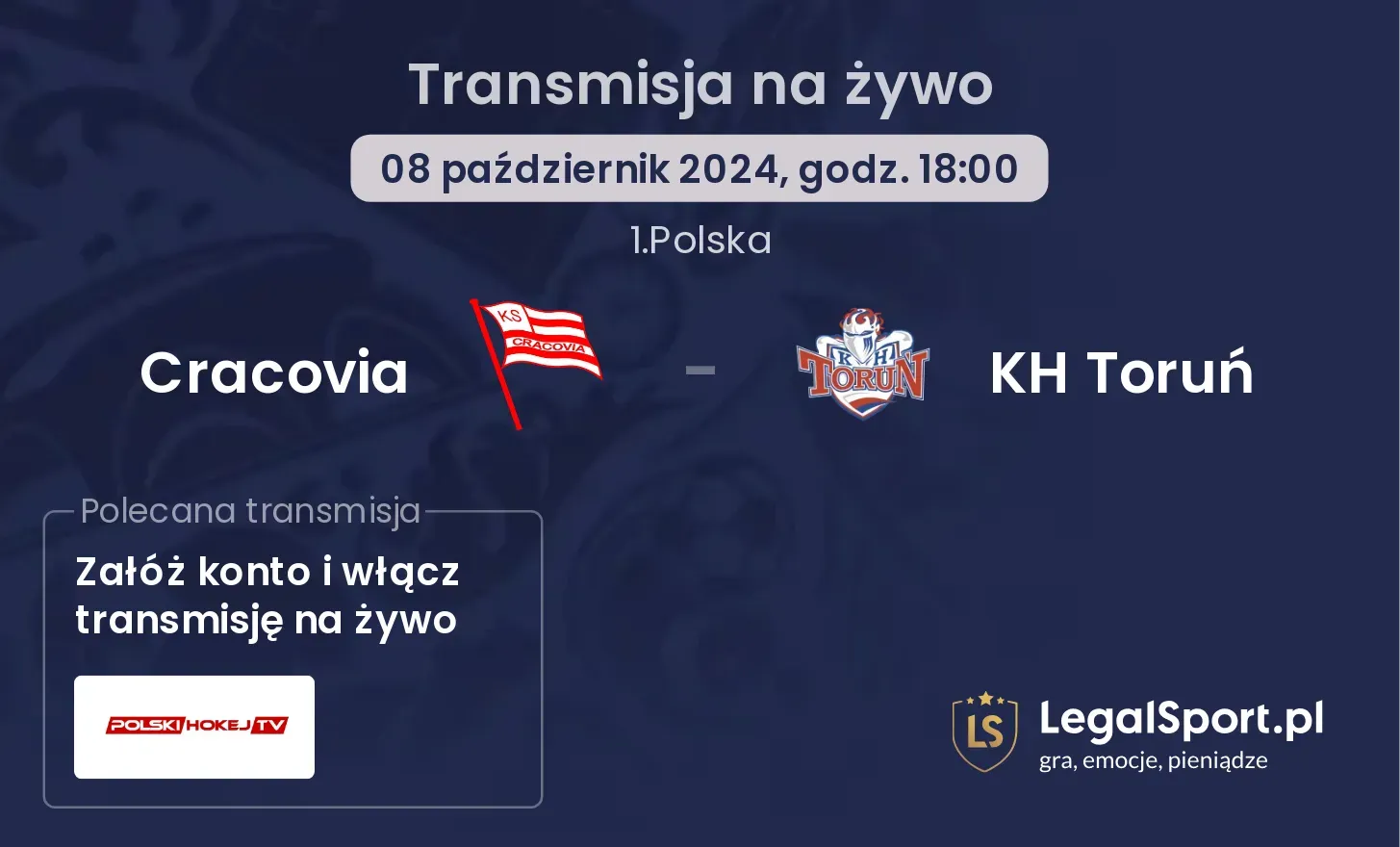 Cracovia - KH Toruń transmisja na żywo