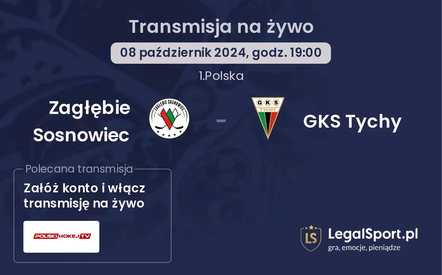 Zagłębie Sosnowiec - GKS Tychy transmisja na żywo