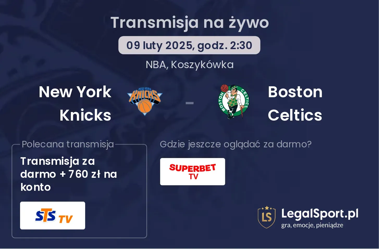 New York Knicks - Boston Celtics gdzie oglądać?