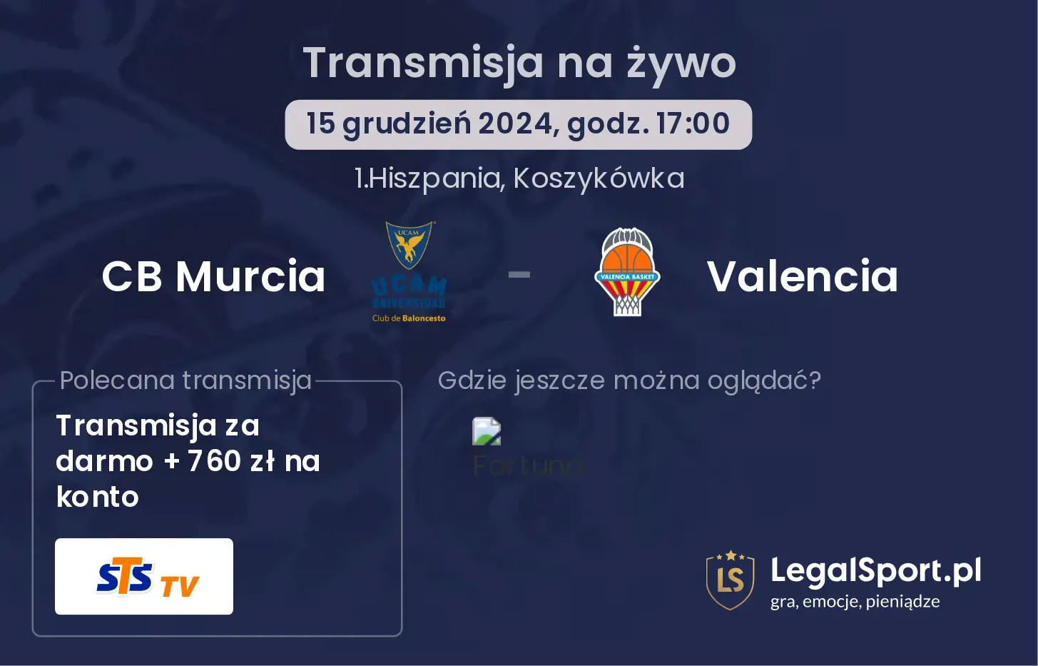 CB Murcia - Valencia transmisja na żywo