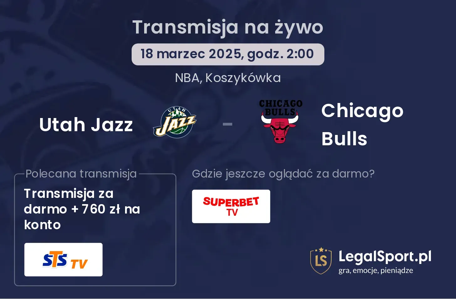 Utah Jazz - Chicago Bulls gdzie oglądać?