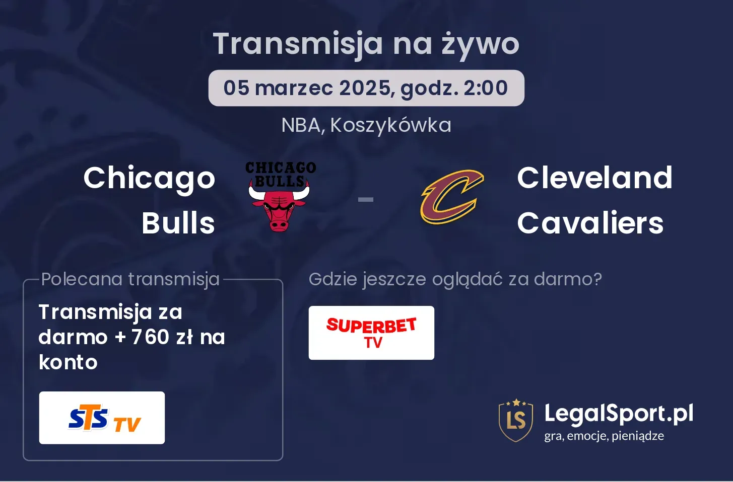 Chicago Bulls - Cleveland Cavaliers gdzie oglądać?