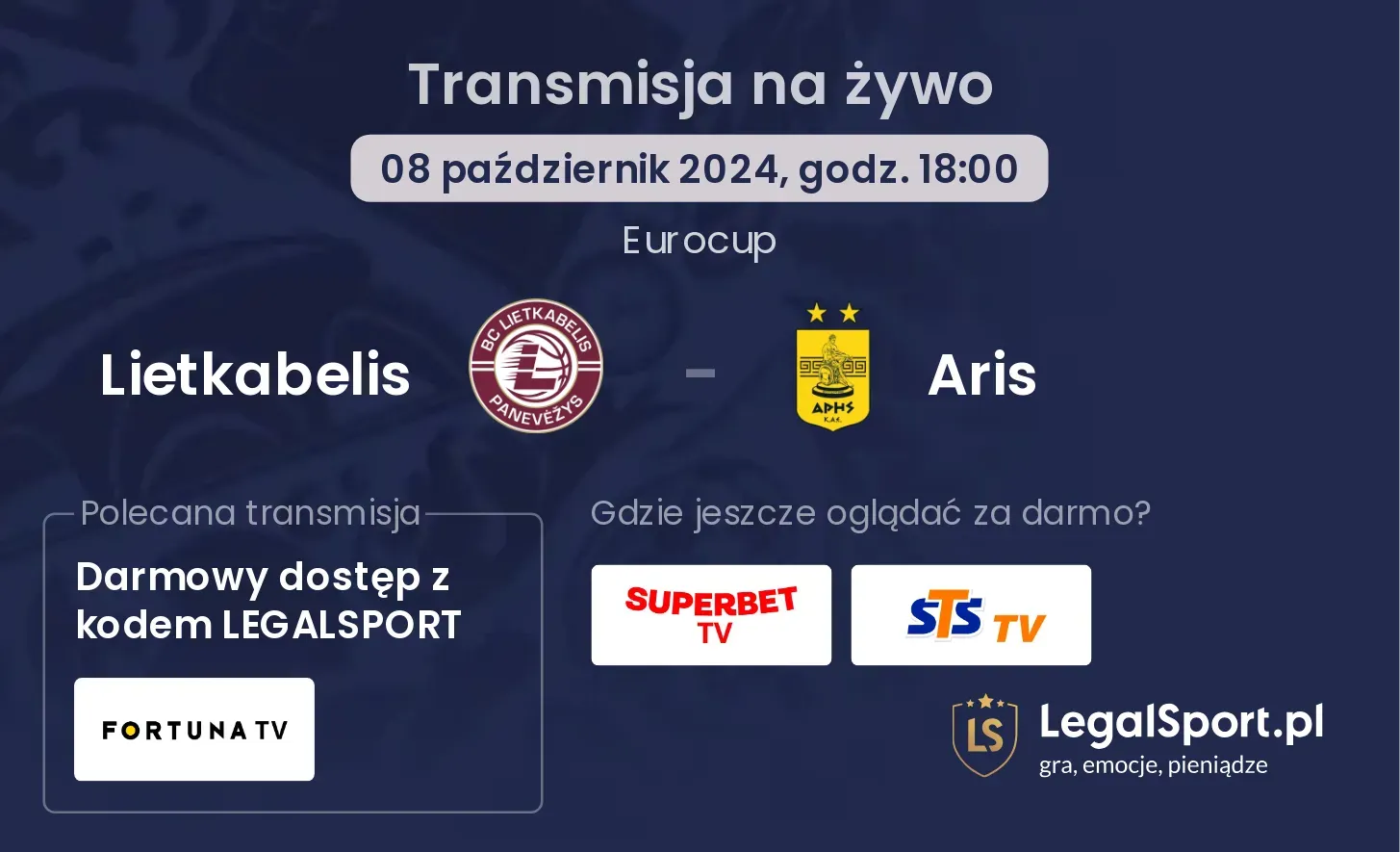 Lietkabelis - Aris transmisja na żywo