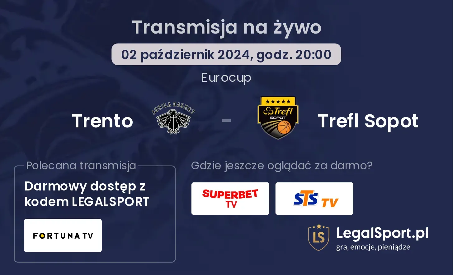 Trento - Trefl Sopot transmisja na żywo