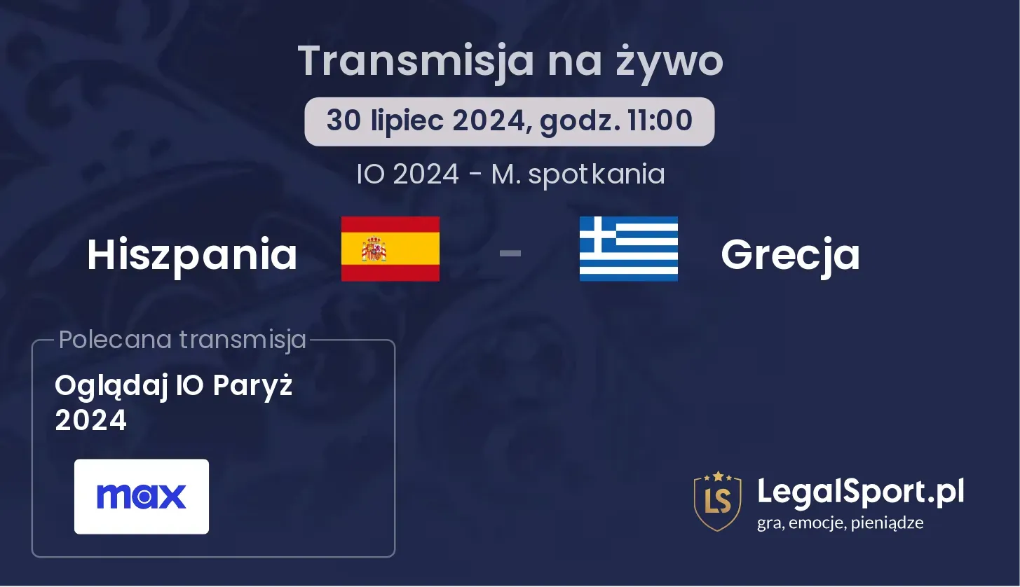 Hiszpania - Grecja transmisja na żywo