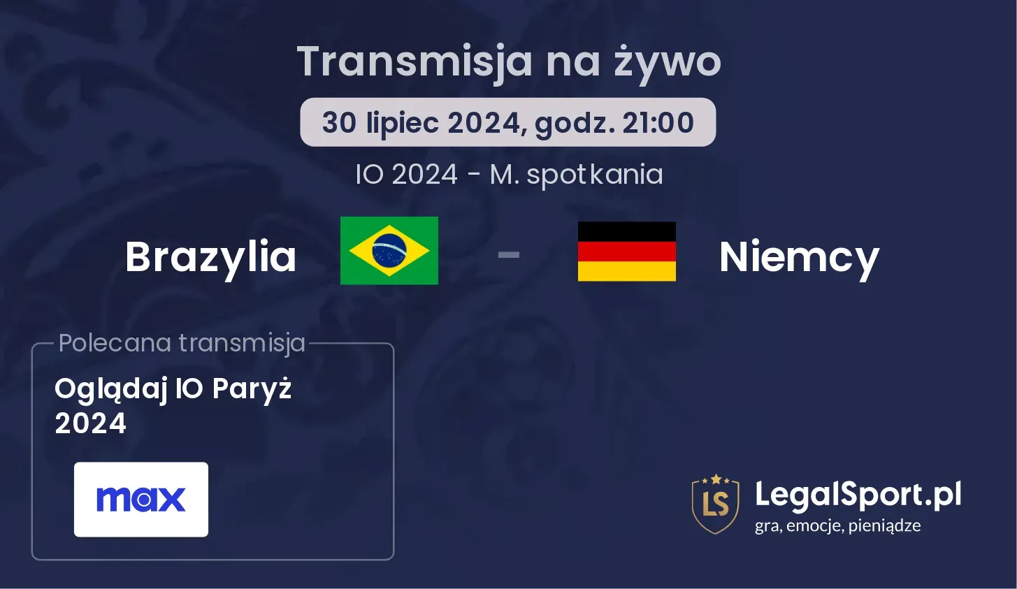 Brazylia - Niemcy transmisja na żywo