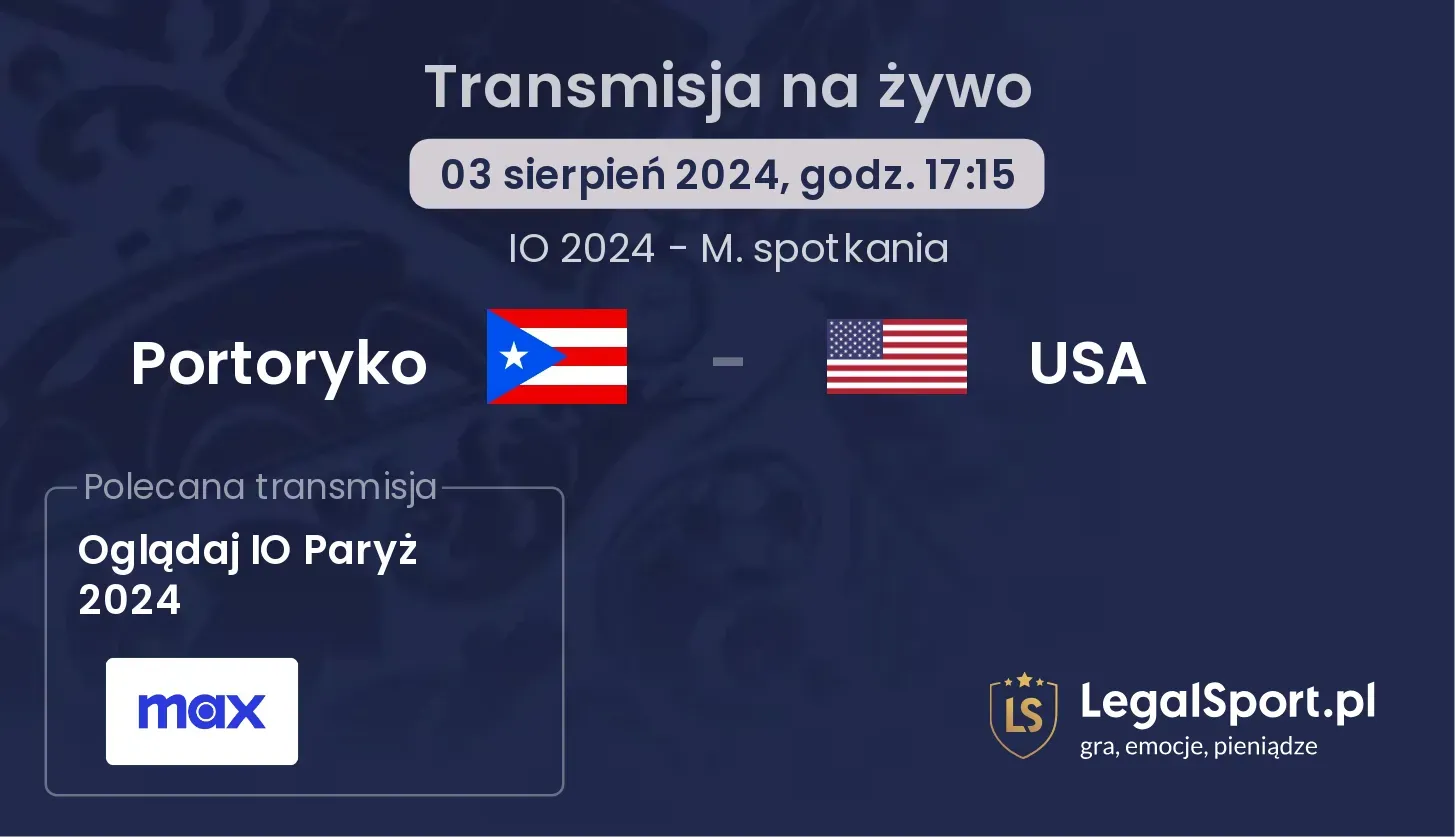 Portoryko - USA transmisja na żywo