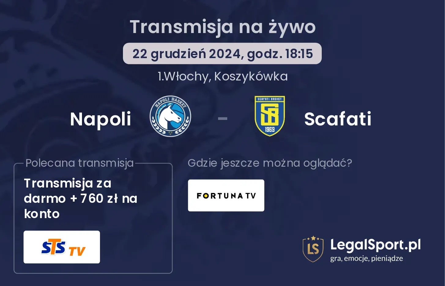 Napoli - Scafati gdzie oglądać transmisję?