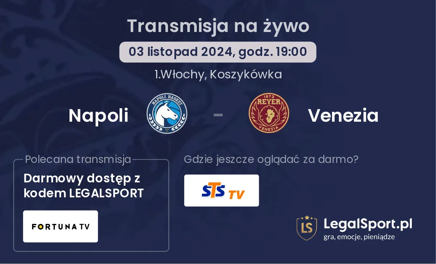 Napoli - Venezia transmisja na żywo