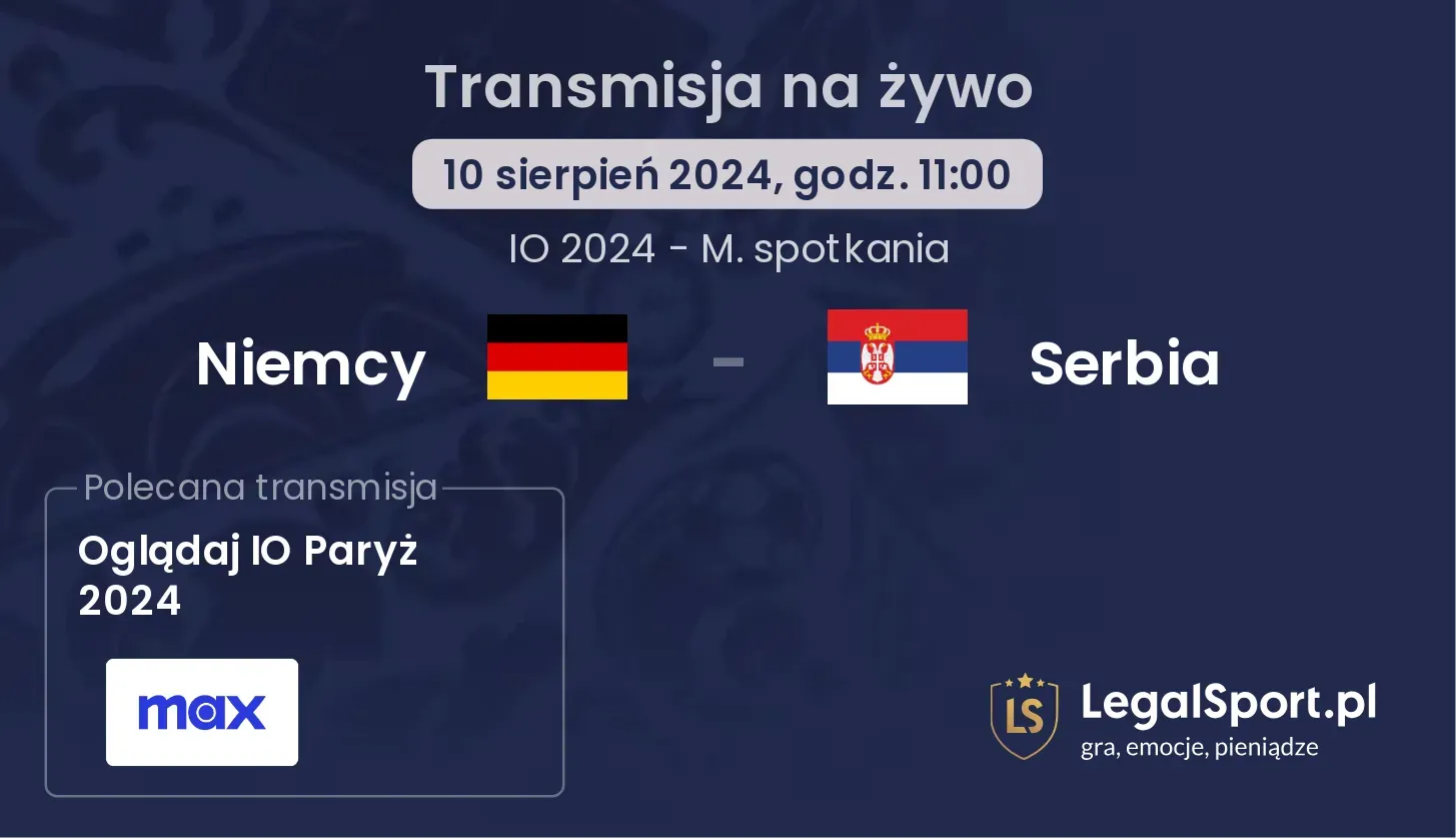 Niemcy - Serbia transmisja na żywo