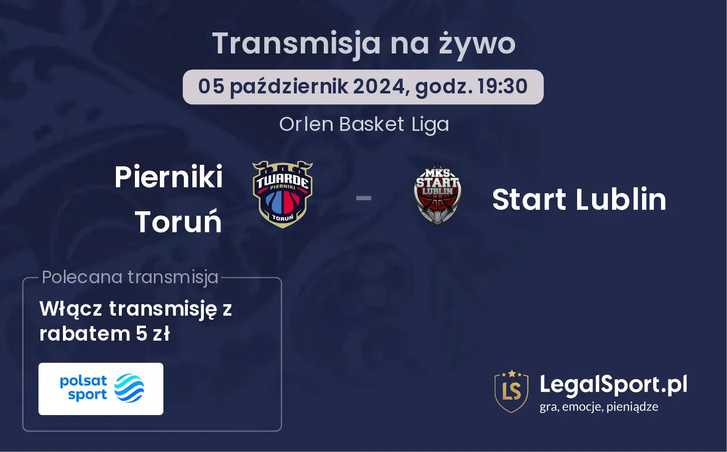 Pierniki Toruń - Start Lublin transmisja na żywo