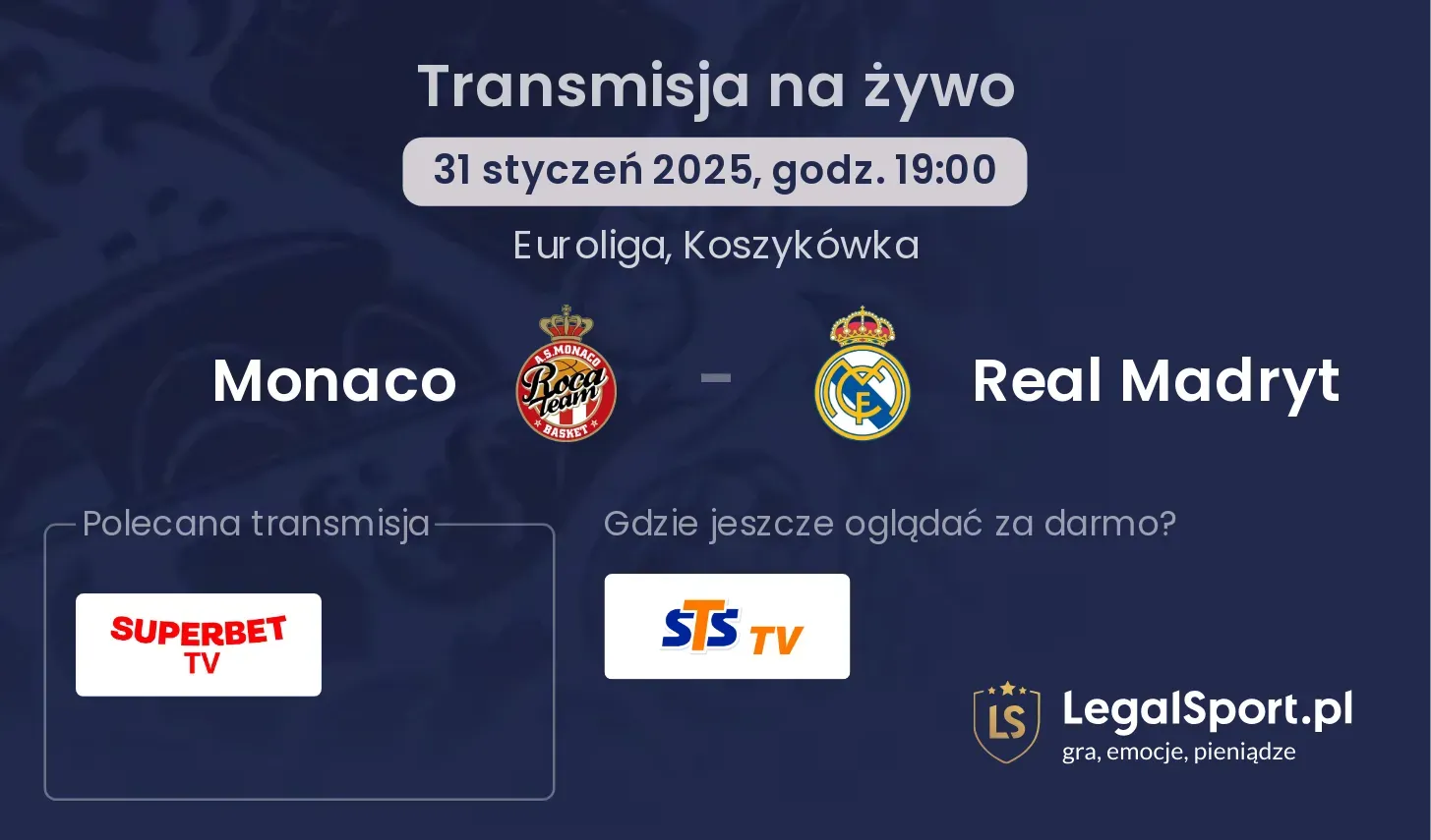 Real Madryt - Monaco gdzie oglądać?