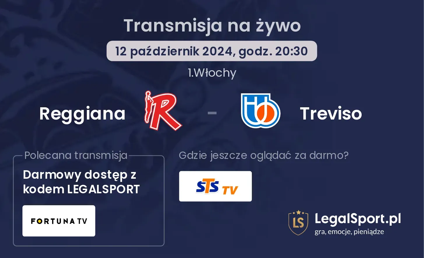 Reggiana - Treviso transmisja na żywo