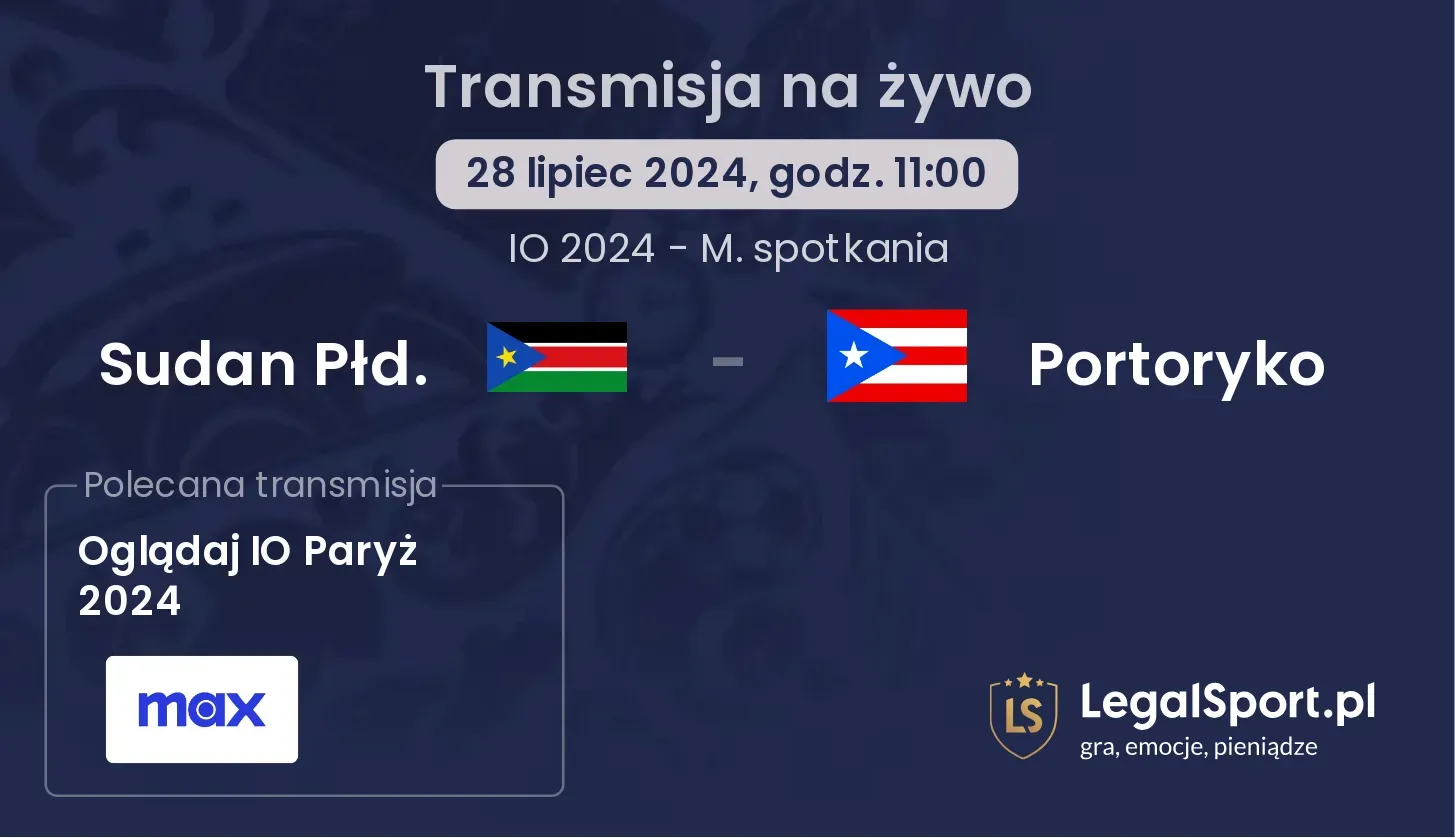 Sudan Płd. - Portoryko transmisja na żywo