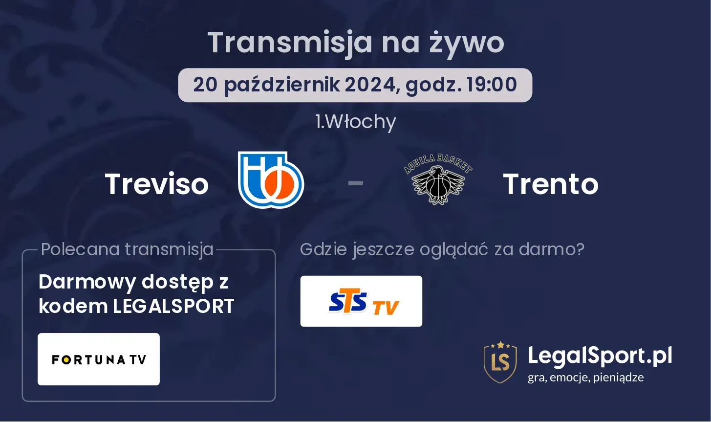 Treviso - Trento transmisja na żywo