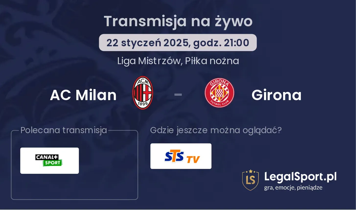 AC Milan - Girona transmisja na żywo