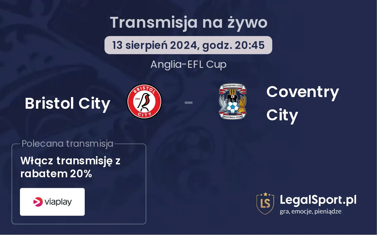 Bristol City - Coventry City transmisja na żywo