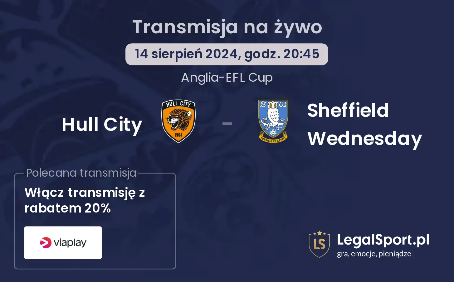 Hull City - Sheffield Wednesday transmisja na żywo