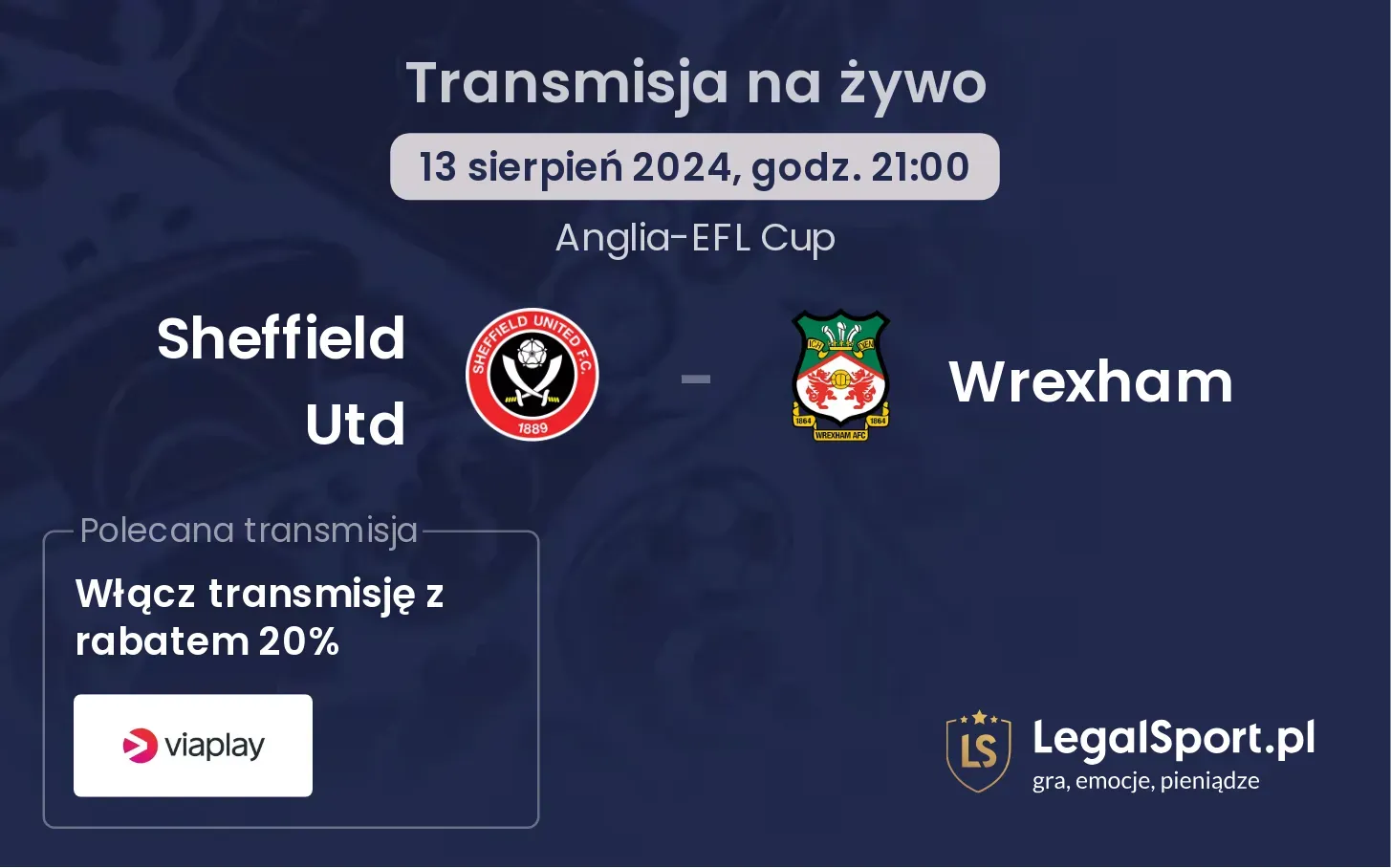 Sheffield Utd - Wrexham transmisja na żywo