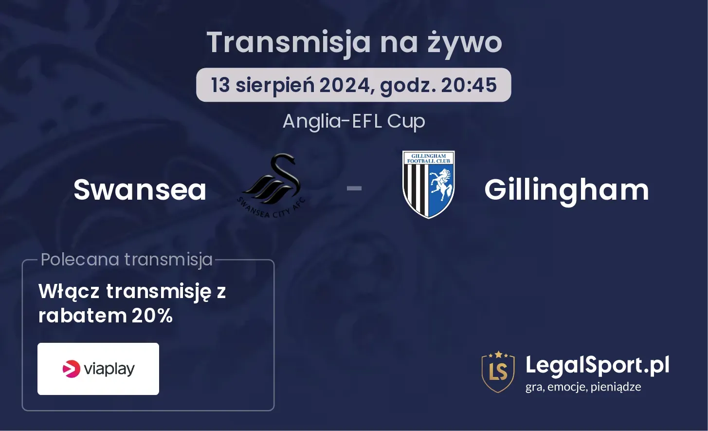 Swansea - Gillingham transmisja na żywo