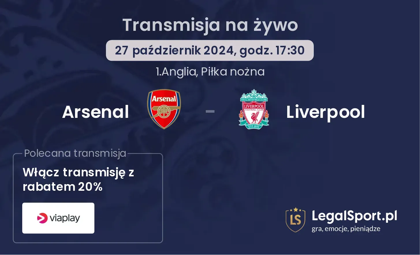 Arsenal - Liverpool transmisja na żywo