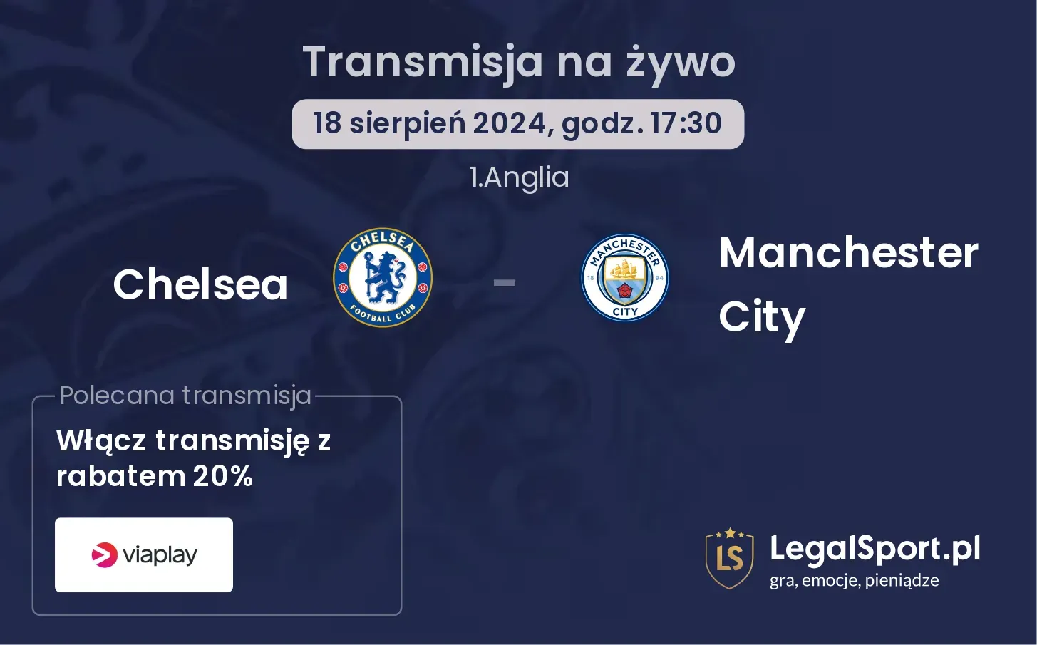 Chelsea - Manchester City transmisja na żywo