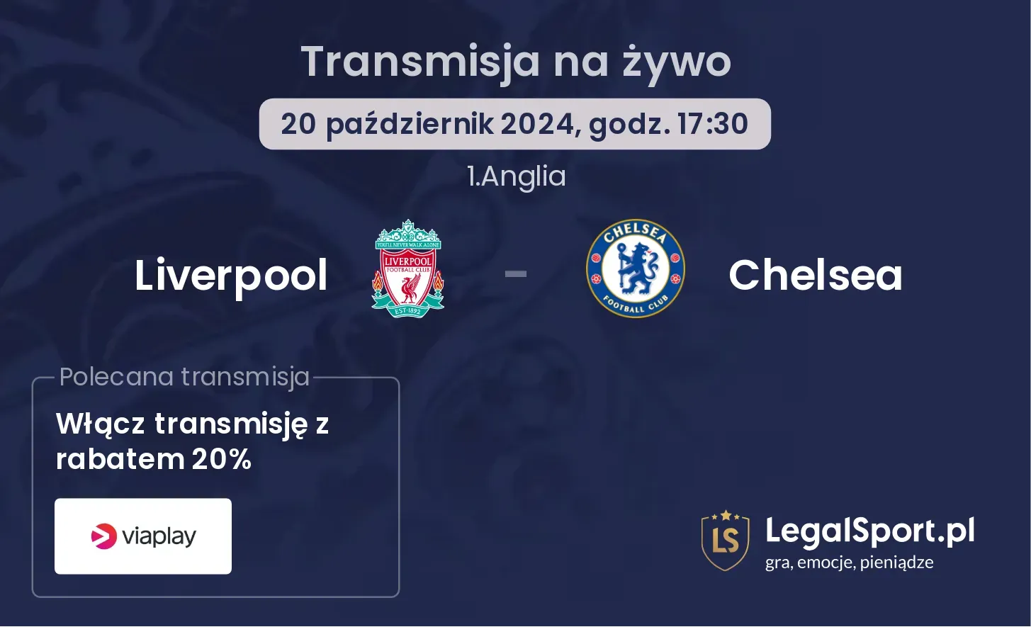 Liverpool - Chelsea transmisja na żywo