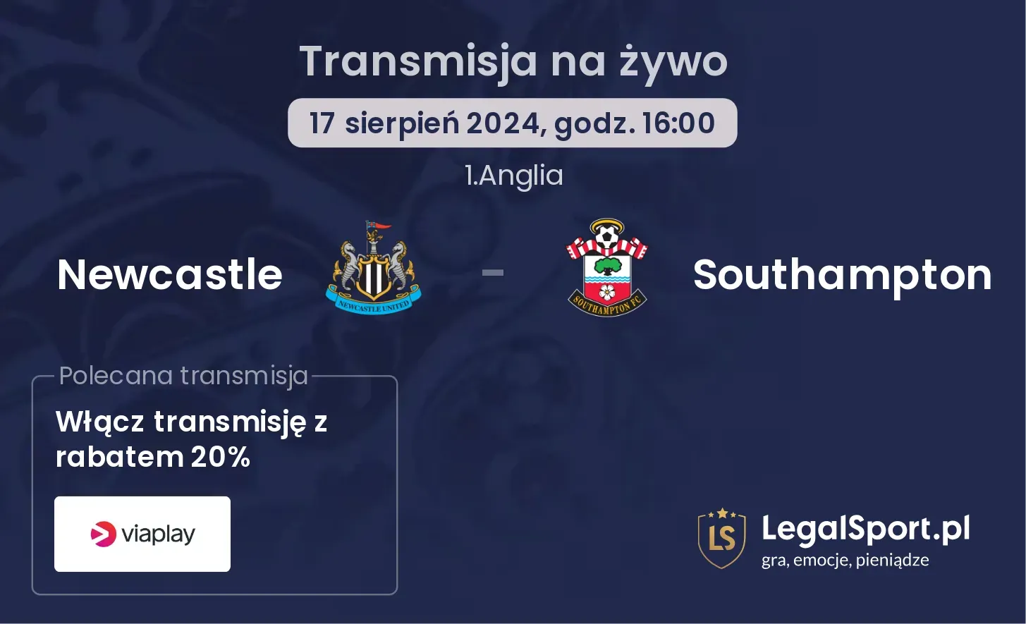 Newcastle - Southampton transmisja na żywo