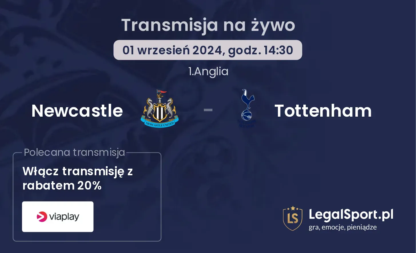 Newcastle - Tottenham transmisja na żywo