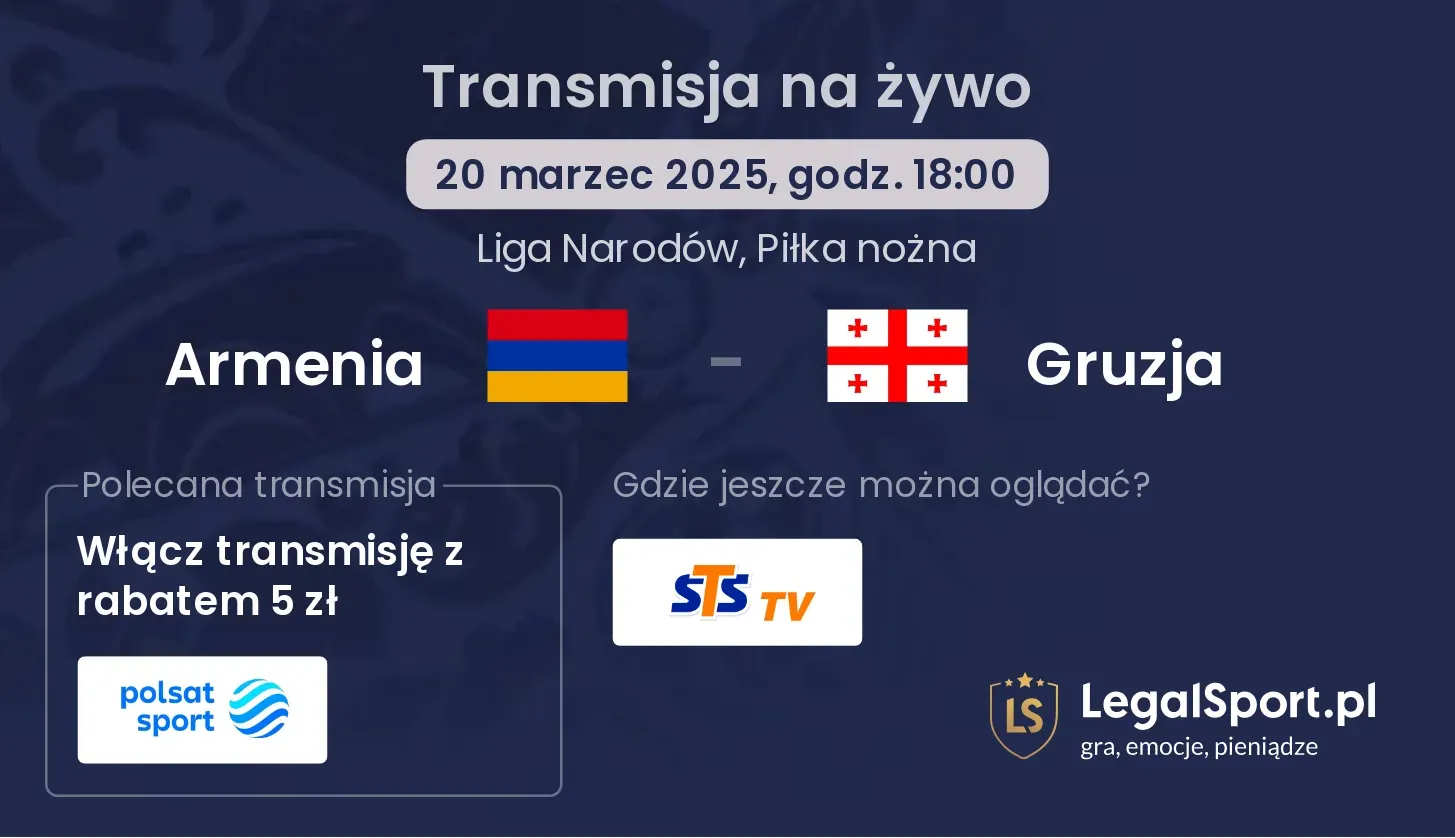 Armenia - Gruzja transmisja na żywo