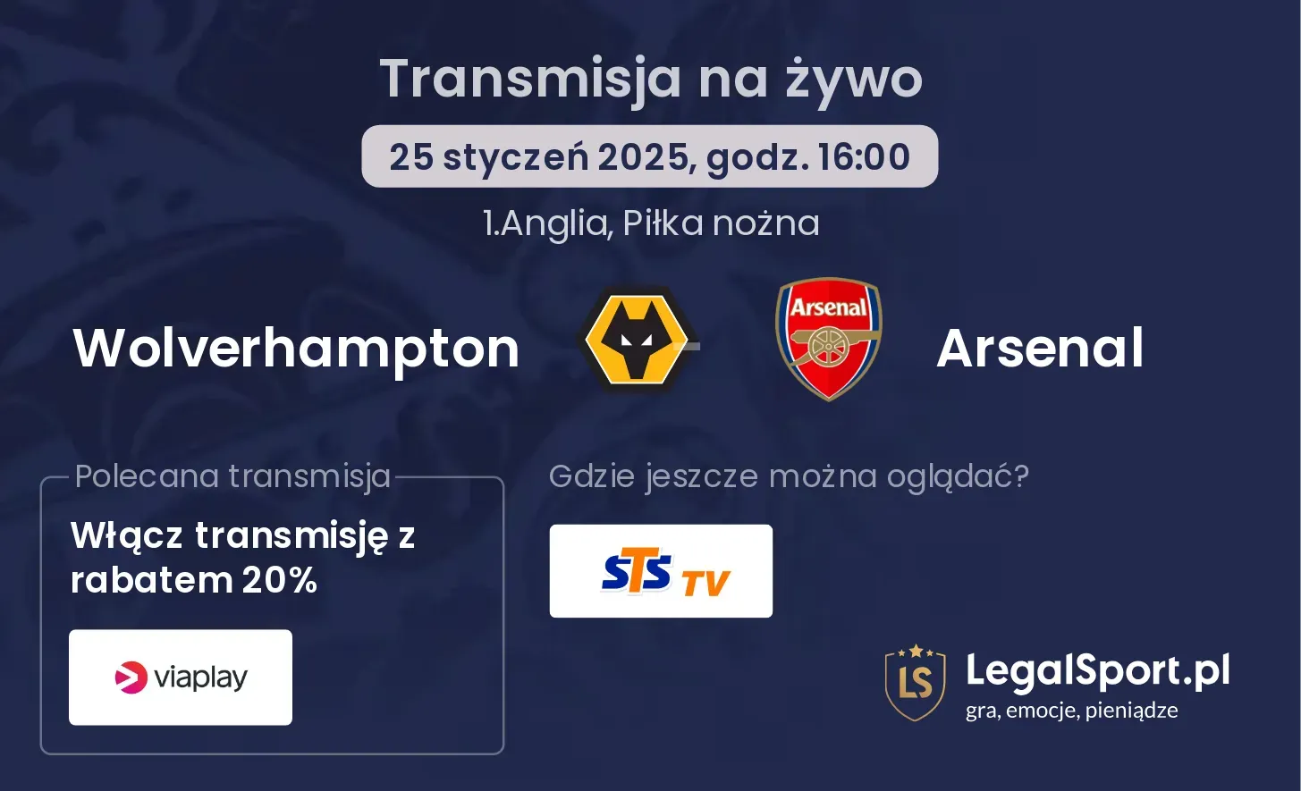 Arsenal - Wolverhampton gdzie oglądać? (17.08, godz. 16:00)