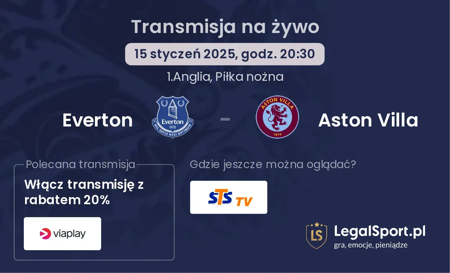 Everton - Aston Villa gdzie oglądać?