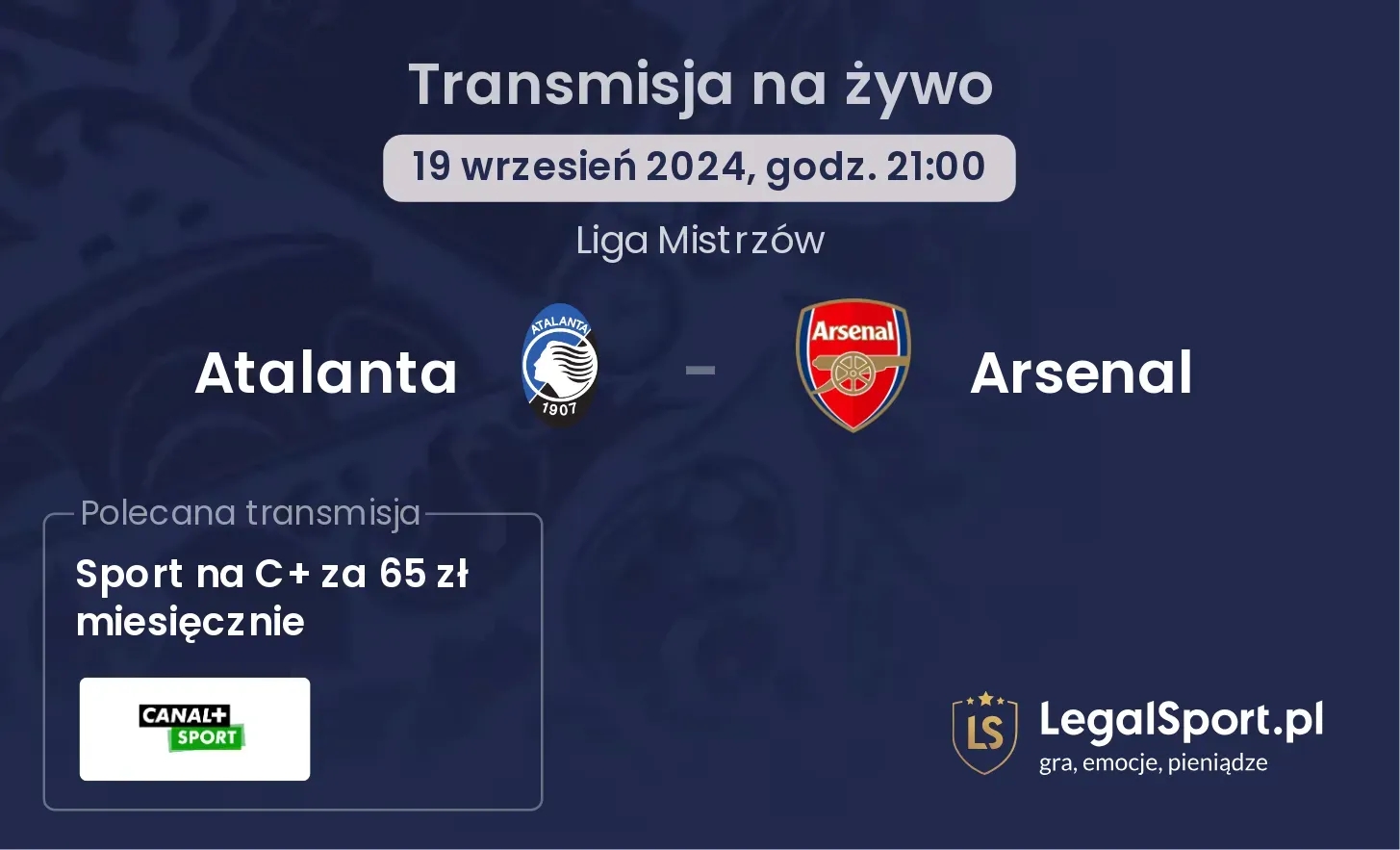 Atalanta - Arsenal transmisja na żywo