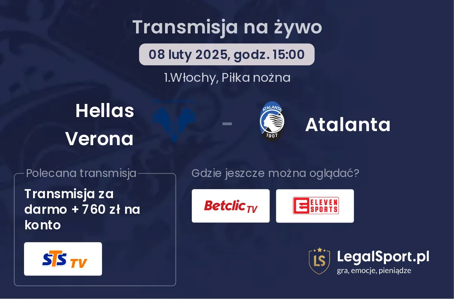 Atalanta - Hellas Verona gdzie oglądać? 26.10, godz. 20:45