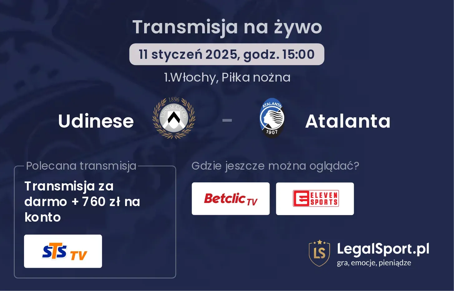 Udinese - Atalanta gdzie oglądać?