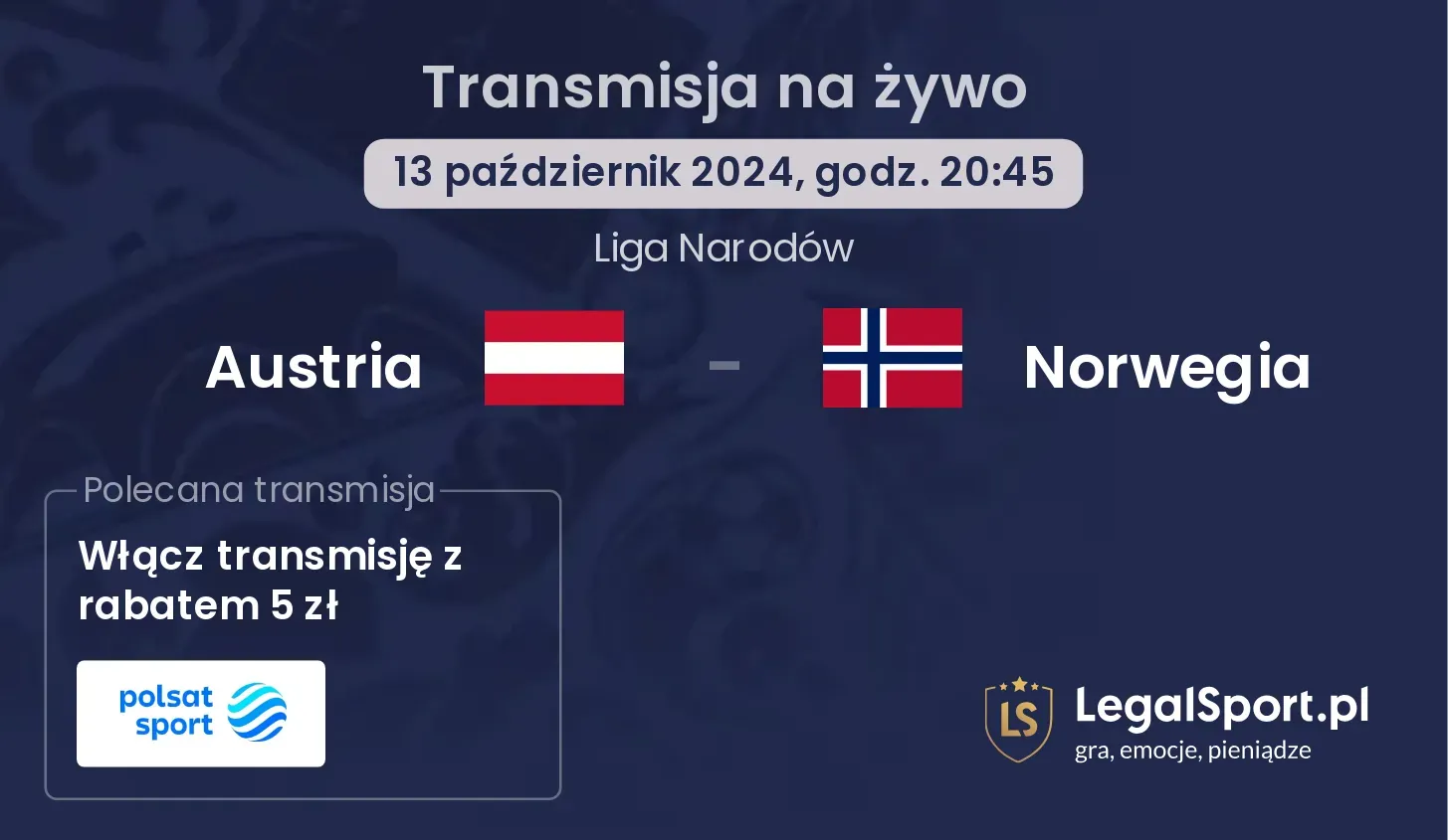 Austria - Norwegia transmisja na żywo