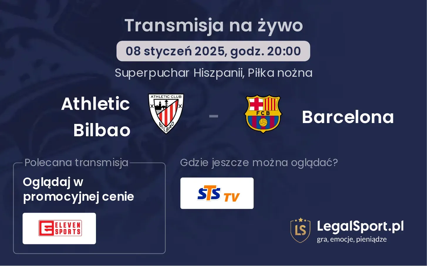 Athletic Bilbao - Barcelona gdzie oglądać?