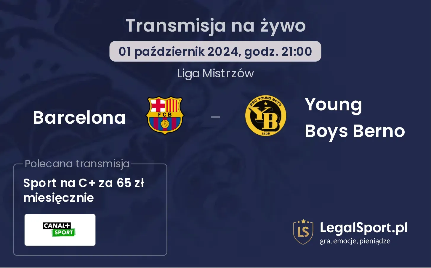 Barcelona - Young Boys Berno transmisja na żywo