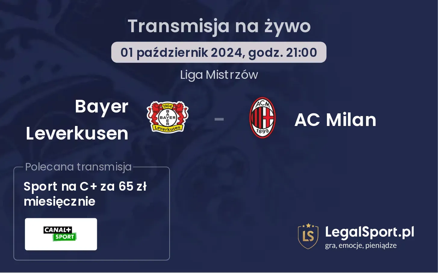 Bayer Leverkusen - AC Milan transmisja na żywo