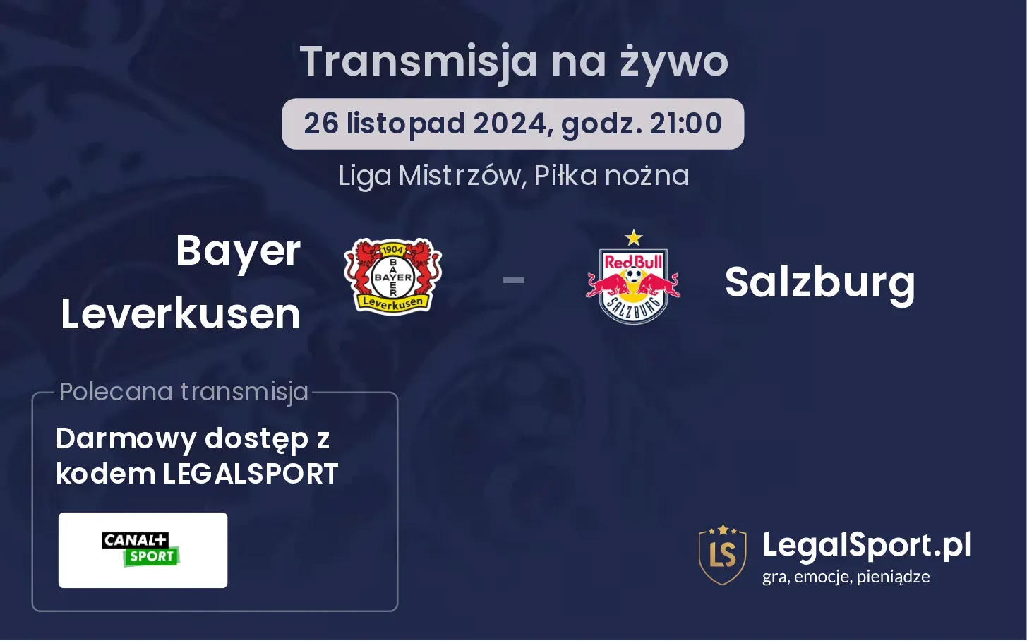 Bayer Leverkusen - Salzburg transmisja na żywo