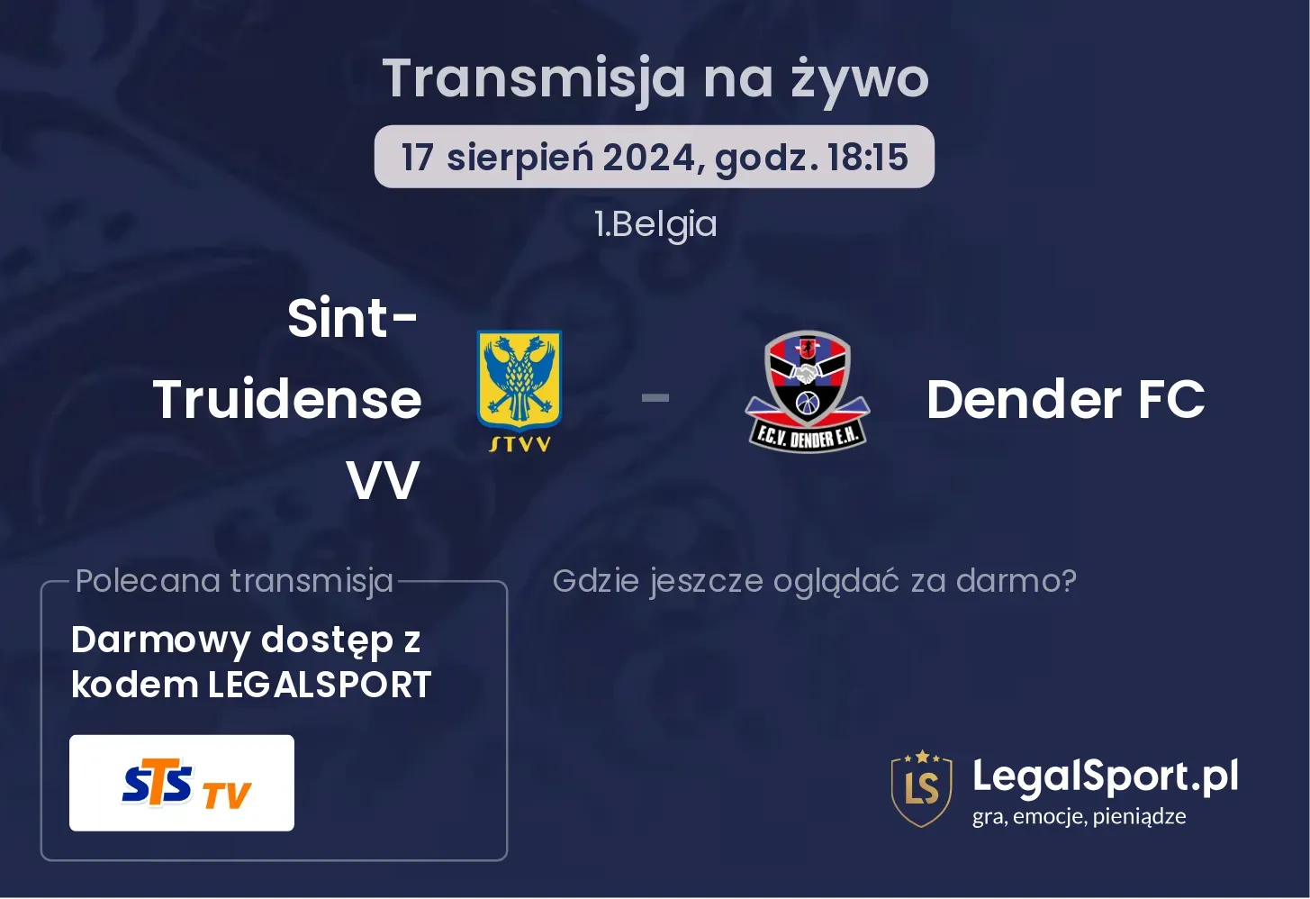 Sint-Truidense VV - Dender FC transmisja na żywo