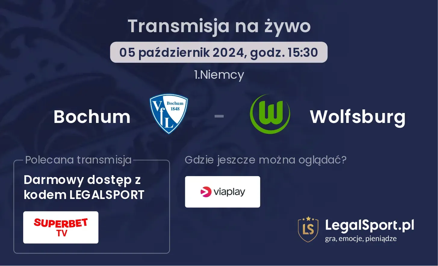 Bochum - Wolfsburg transmisja na żywo