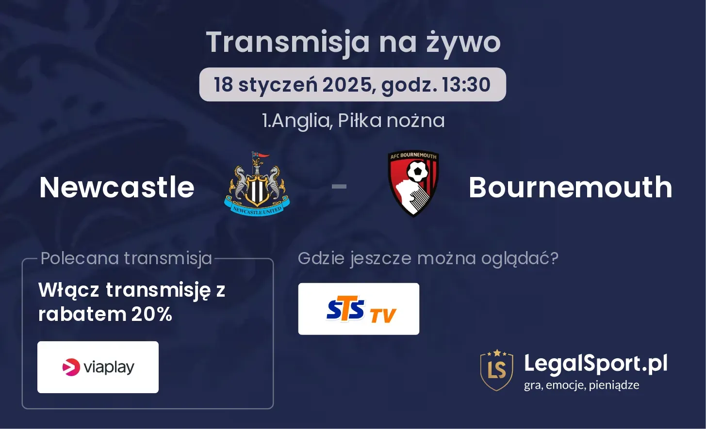 Newcastle - Bournemouth gdzie oglądać?