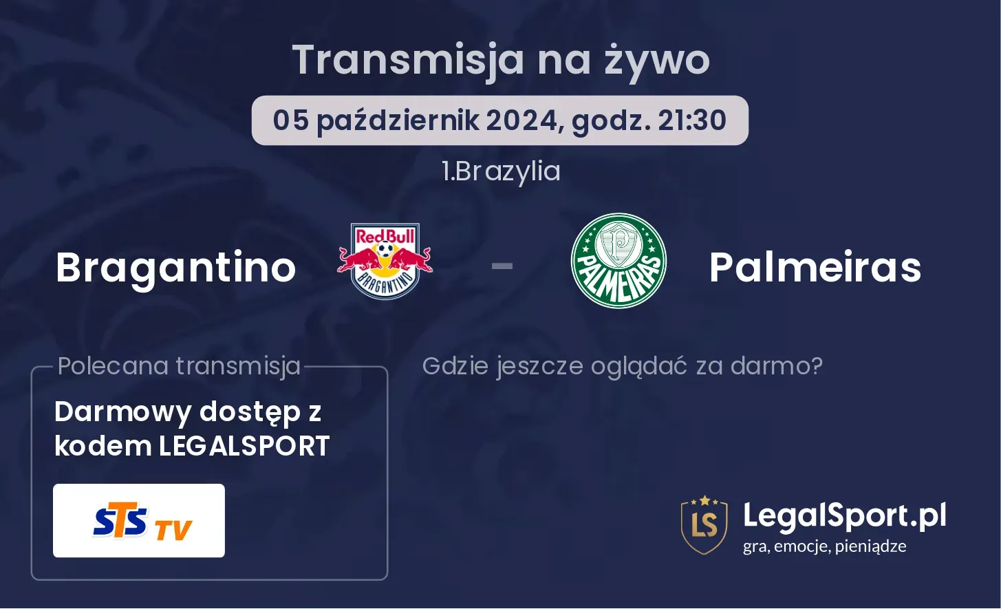 Bragantino - Palmeiras transmisja na żywo