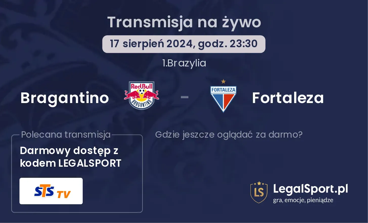 Bragantino - Fortaleza transmisja na żywo