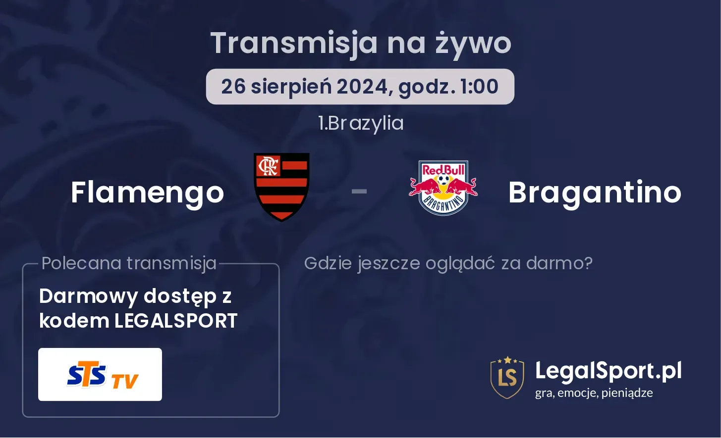 Flamengo - Bragantino transmisja na żywo