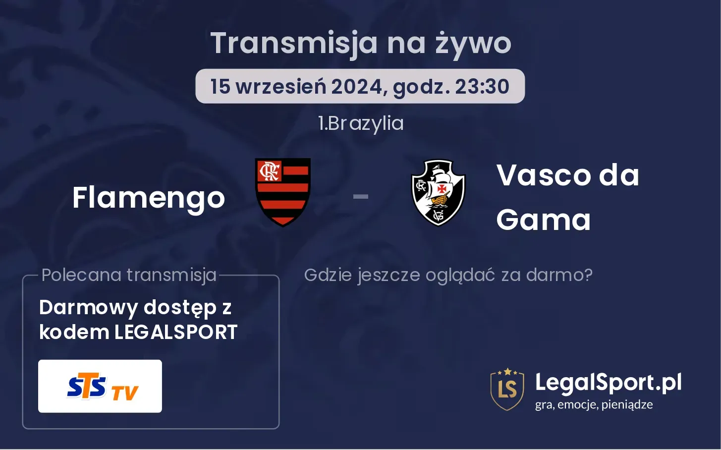 Flamengo - Vasco da Gama transmisja na żywo