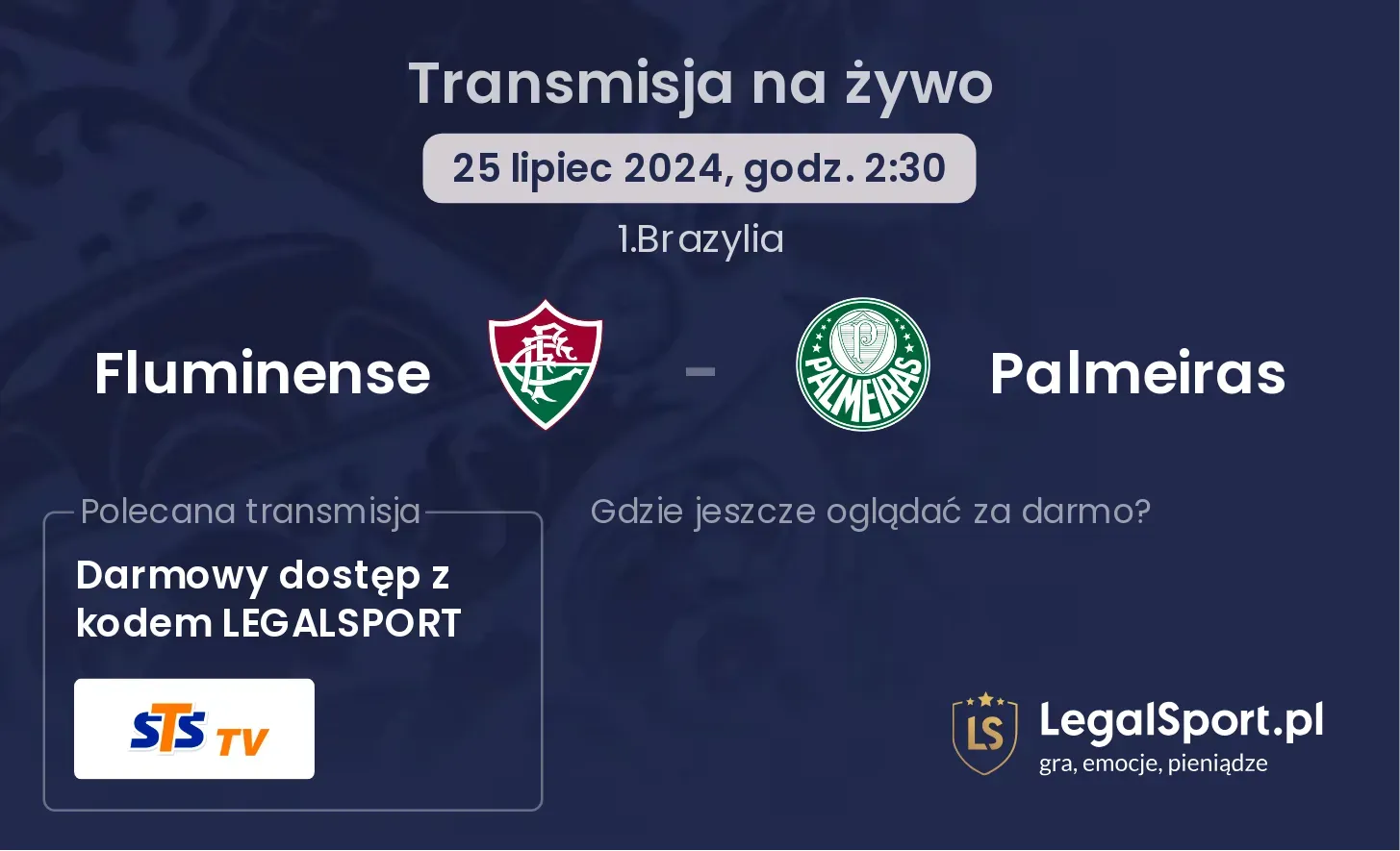 Fluminense - Palmeiras transmisja na żywo